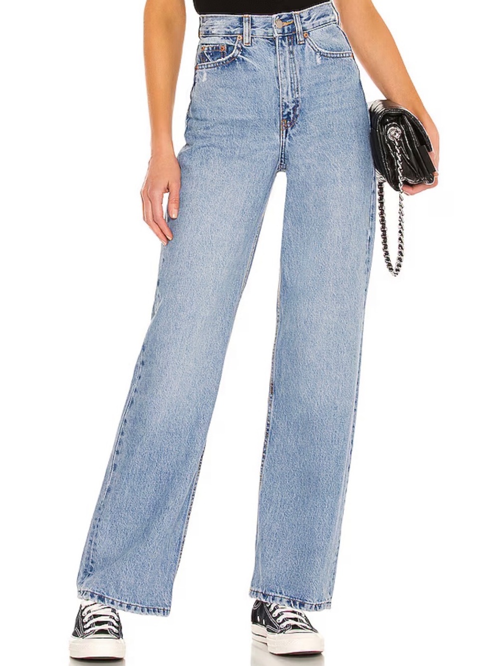 Echo Wide Leg Jeans in Blue Jay